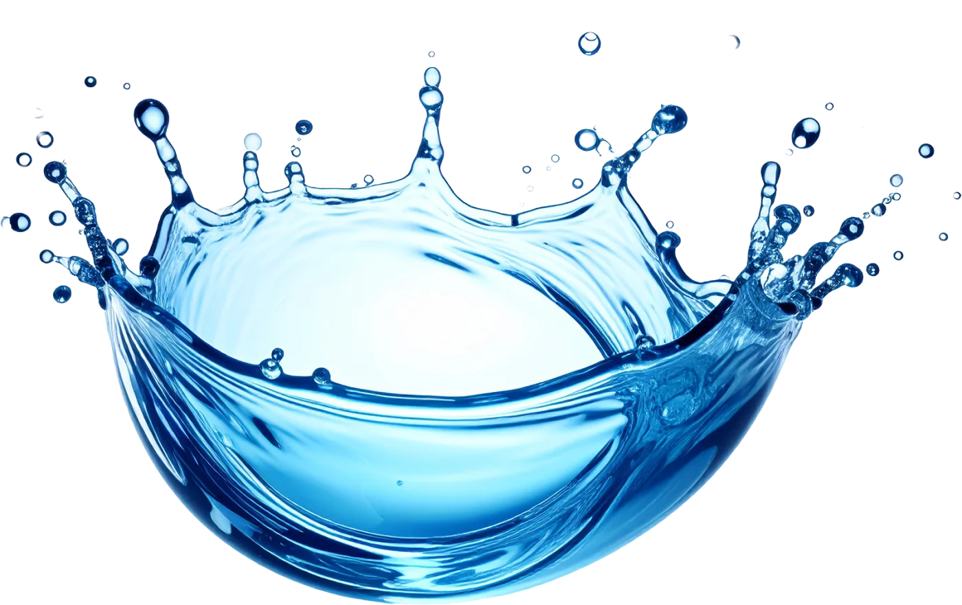 躍動する水しぶき。青く澄んだ水がダイナミックに跳ね上がる様子を捉えた、爽やかで生命力あふれるイメージです。